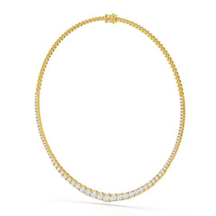 9.35 Carat Lab-Grown Diamond Riviere Necklace - Jama Jewels