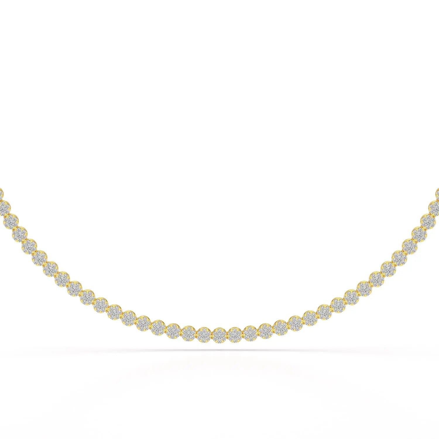 3.8 CT Lab Diamond Tennis Necklace Jama Jewels