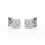 0.84 CT Lab Created Diamond Stud Earrings - Jama Jewels