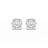 6.03 CT Lab Grown Diamond Round Earring