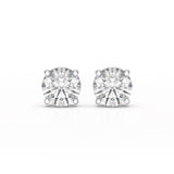 6.03 CT Lab Grown Diamond Round Earring