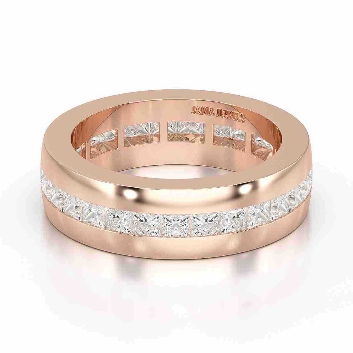 3 CT Princess Shape Lab Diamond Men's Ring Jama Jewels
