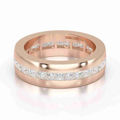 3 CT Princess Shape Lab Diamond Men's Ring Jama Jewels