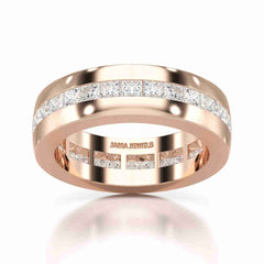 3 CT Princess Shape Lab Diamond Men's Ring Jama Jewels