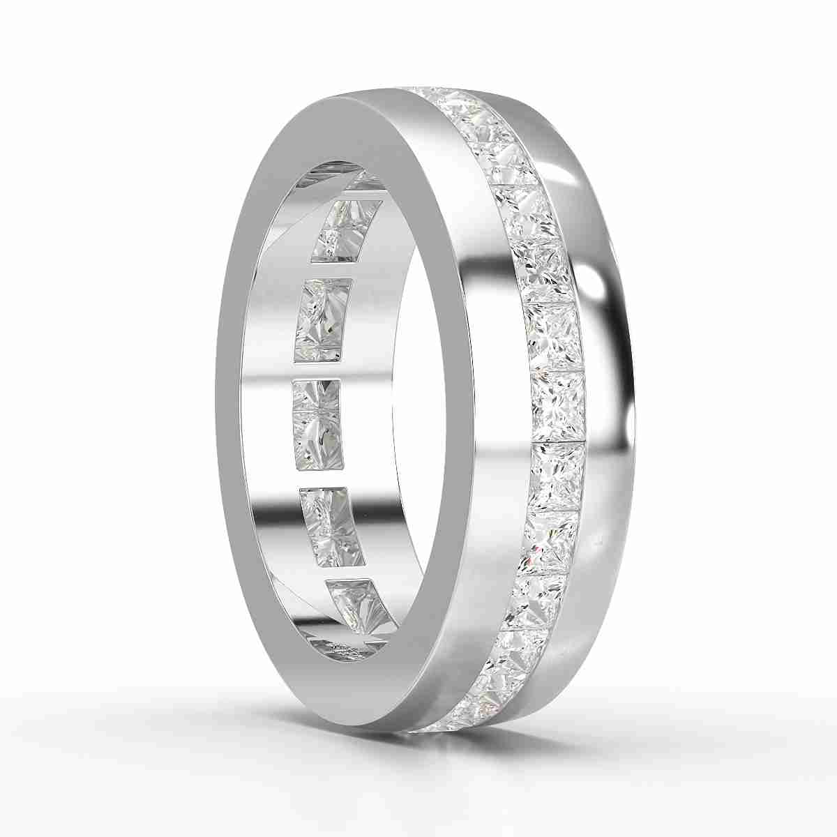 3 CT Princess Shape Lab Diamond Men's Ring Jama Jewels