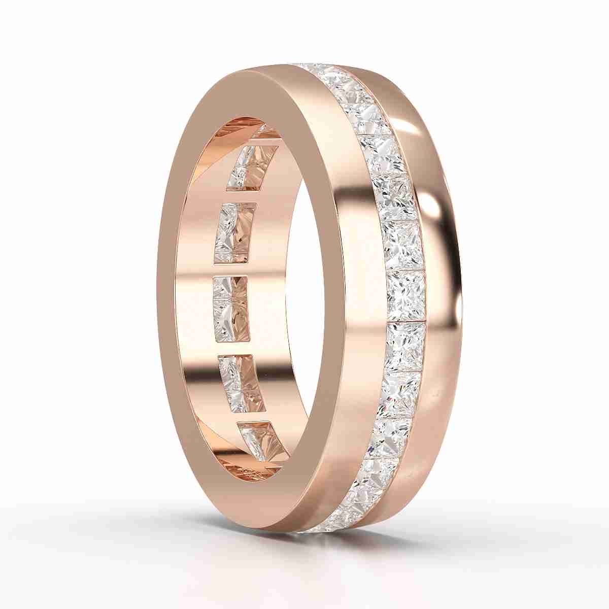 3 CT Princess Shape Lab Diamond Men's Ring Jama Jewels