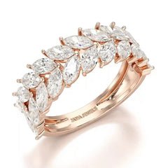 2.44 CT Marquise Cut Lab Diamond Ring Jama Jewels