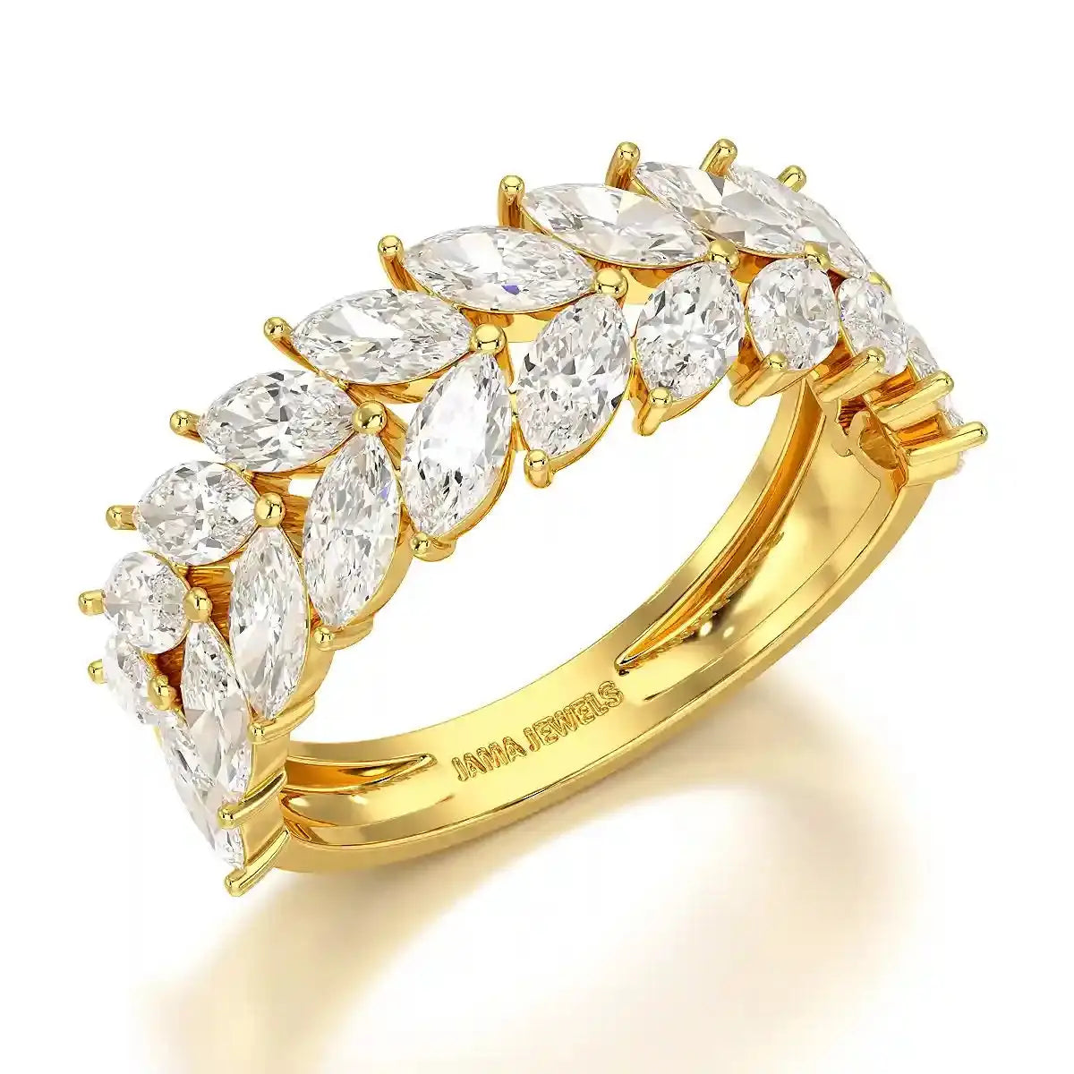 2.44 CT Marquise Cut Lab Diamond Ring Jama Jewels