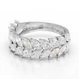 2.2 CT Marquise Cut Lab Diamond Ring