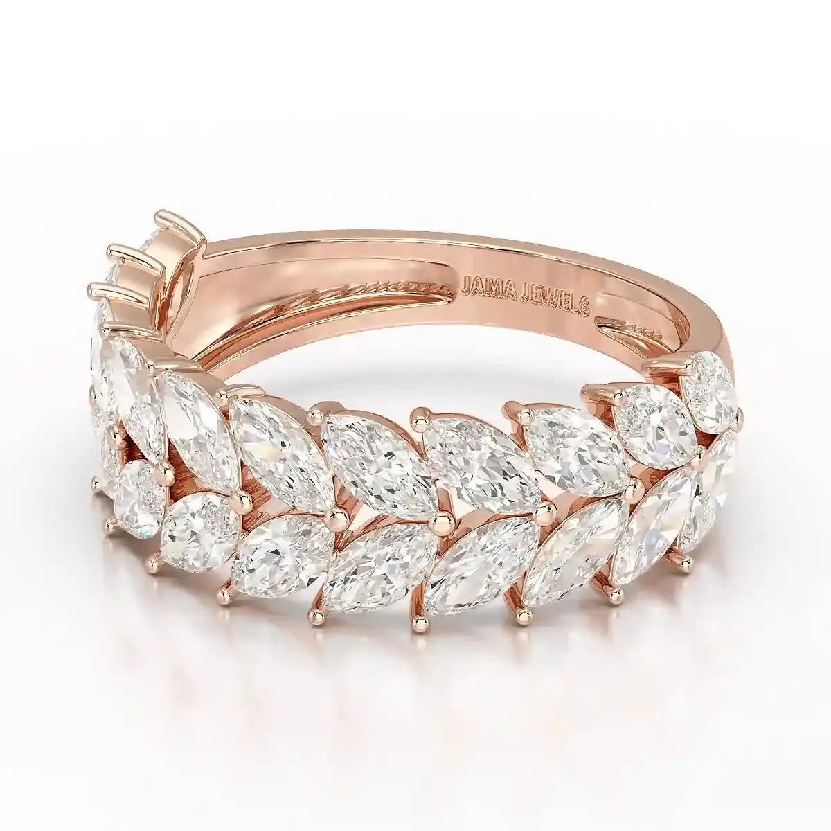 2.44 CT Marquise Cut Lab Diamond Ring Jama Jewels