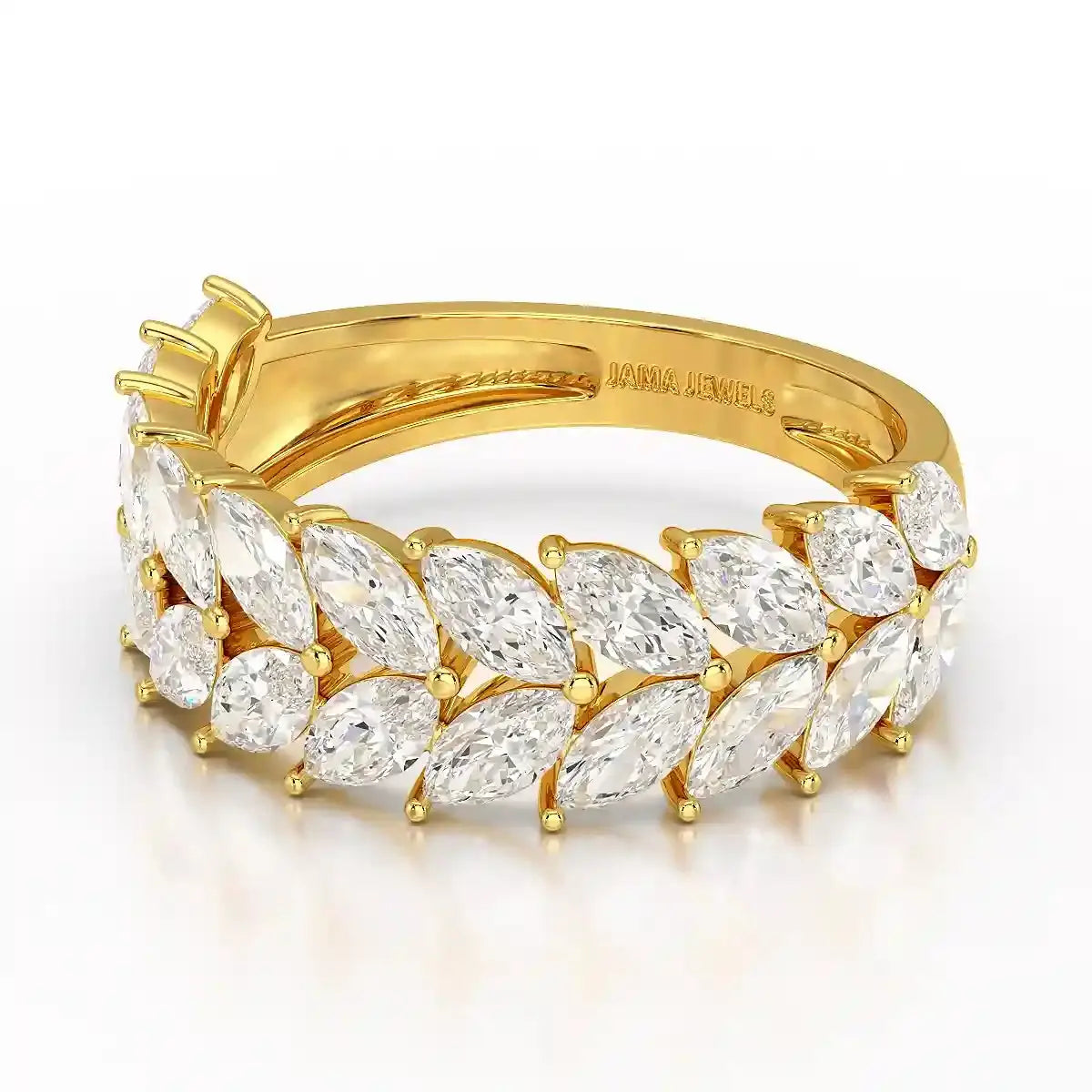 2.44 CT Marquise Cut Lab Diamond Ring Jama Jewels