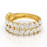 2.2 CT Marquise Cut Lab Diamond Ring