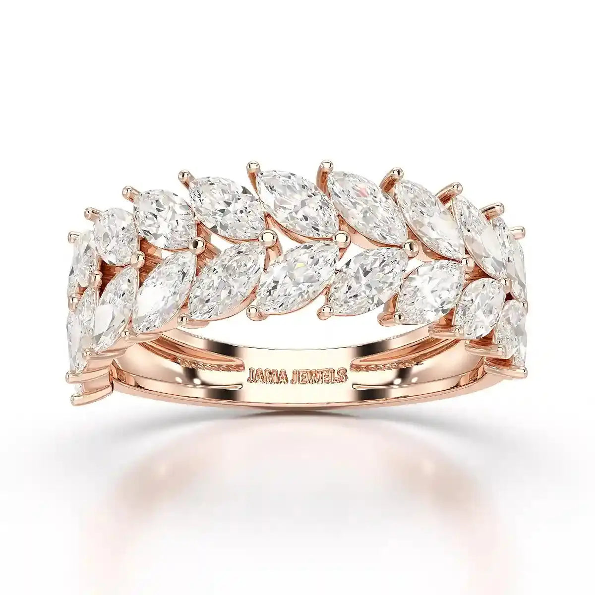 2.44 CT Marquise Cut Lab Diamond Ring Jama Jewels