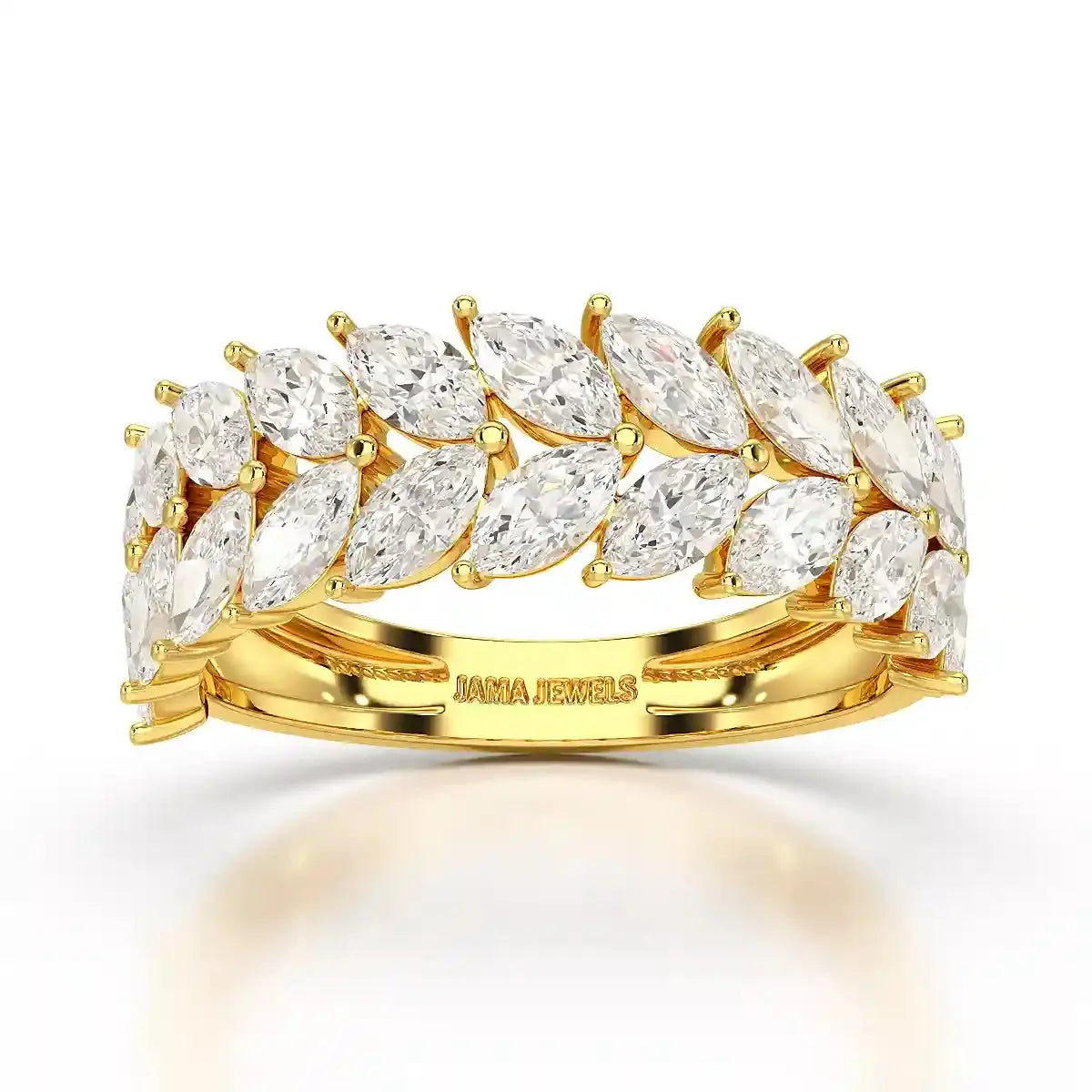 2.44 CT Marquise Cut Lab Diamond Ring Jama Jewels