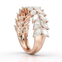 2.44 CT Marquise Cut Lab Diamond Ring Jama Jewels
