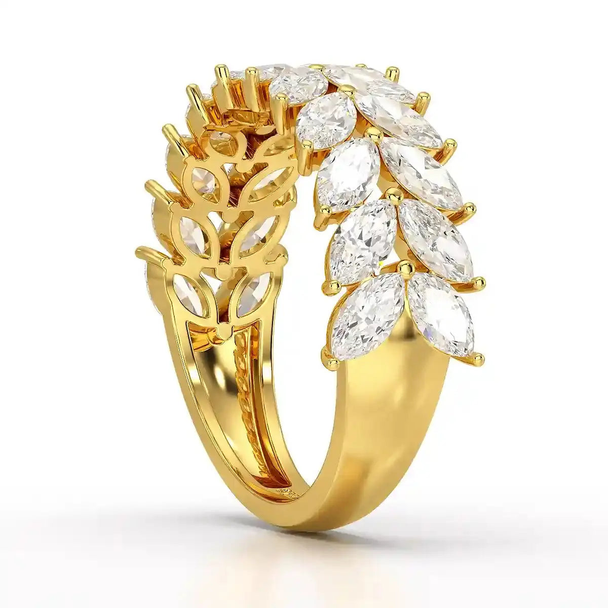 2.44 CT Marquise Cut Lab Diamond Ring Jama Jewels