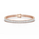 14.25 CT  Emerald Cut Tennis Lab Diamond Bracelet