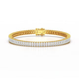 12.45 Emerald Cut Tennis Lab Diamond Bracelet