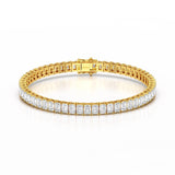 14.25 CT  Emerald Cut Tennis Lab Diamond Bracelet