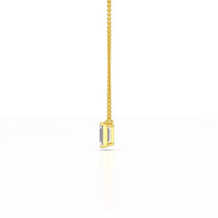 1 CT Emerald Cut Lab Grown Diamond Solitaire Pendant