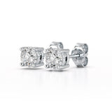 0.84 CT Lab Created Diamond Stud Earrings - Jama Jewels