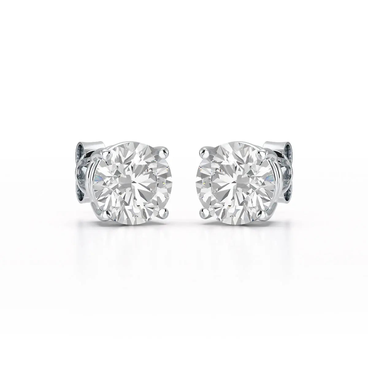 6.03 CT Lab Grown Diamond Round Earring