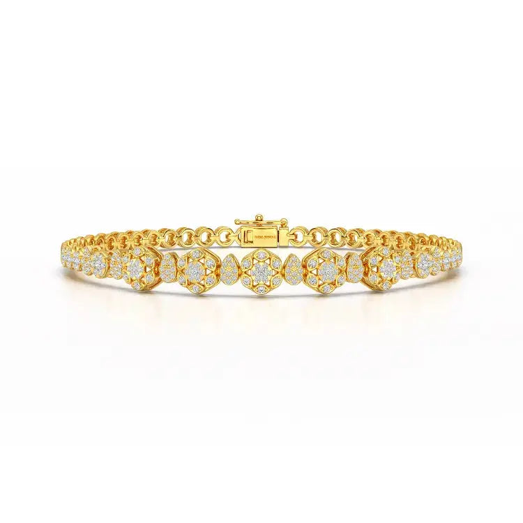 Exquisite 1.15 CT Lab Created Diamond Bracelet