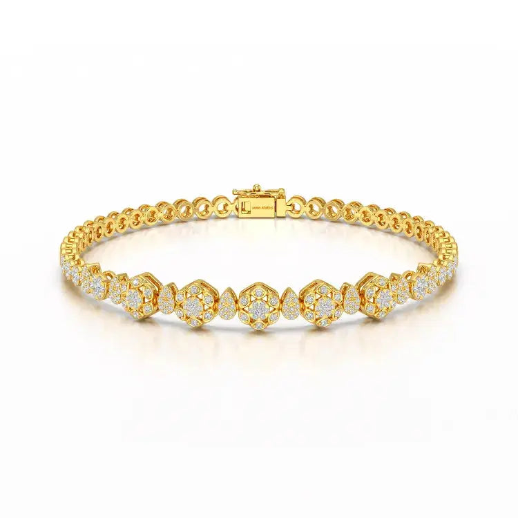 Exquisite 1.15 CT Lab Created Diamond Bracelet