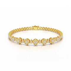 Exquisite 1.15 CT Lab Created Diamond Bracelet