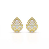 0.82 CT Lab Diamond Pear Shape Stud Earrings