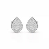 0.82 CT Lab Diamond Pear Shape Stud Earrings