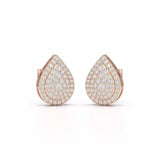 0.82 CT Lab Diamond Pear Shape Stud Earrings