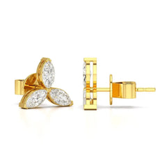 1 CT Trio Marquise Cut Diamond Stud Earrings Jama Jewels