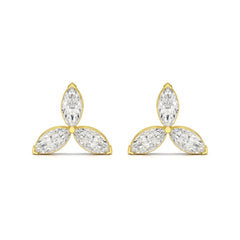 1 CT Trio Marquise Cut Diamond Stud Earrings Jama Jewels