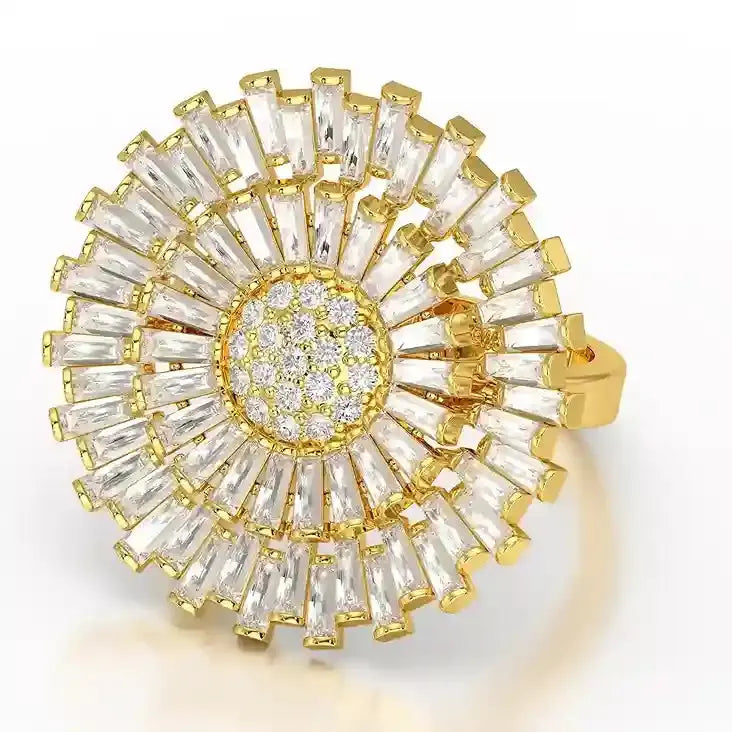3.63 CT Round Cut Lab Diamond Ring Jama Jewels