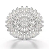 3.63 CT Round Cut Lab Diamond Ring