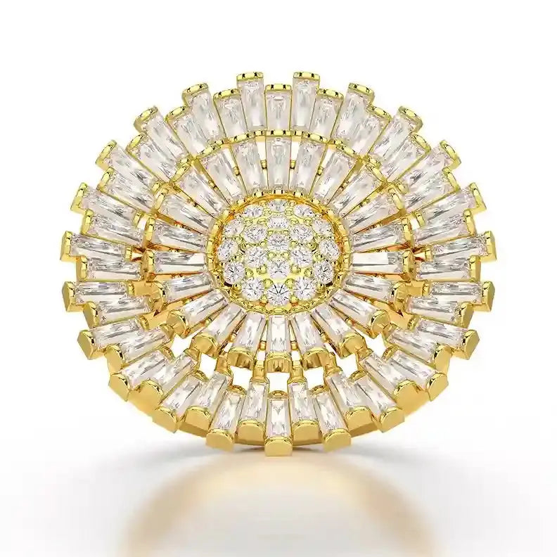 3.63 CT Round Cut Lab Diamond Ring Jama Jewels