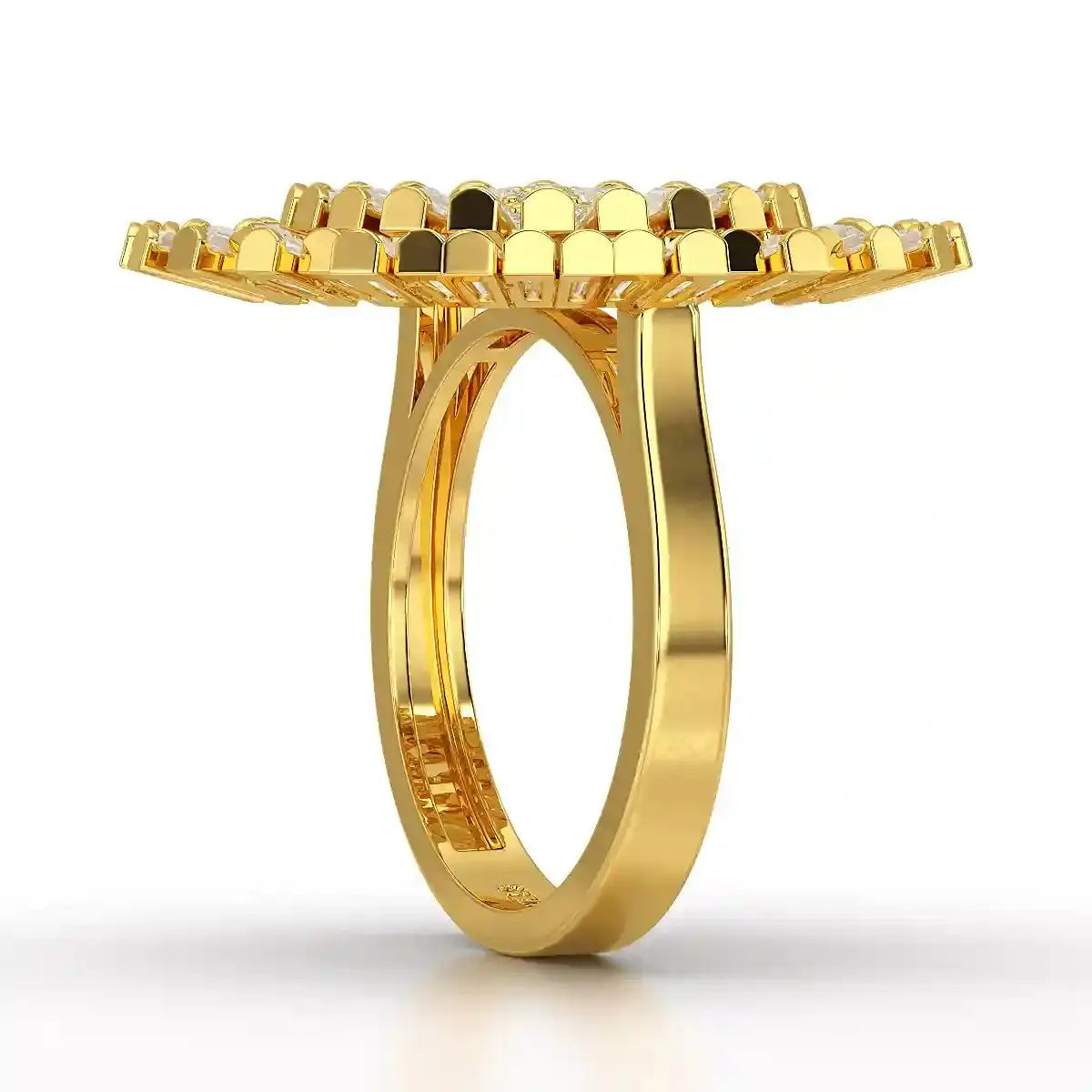3.63 CT Round Cut Lab Diamond Ring Jama Jewels