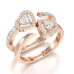 0.83 CT Heart Shaped Lab Diamond Ring Jama Jewels