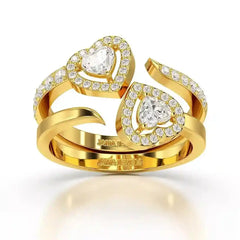 0.83 CT Heart Shaped Lab Diamond Ring Jama Jewels