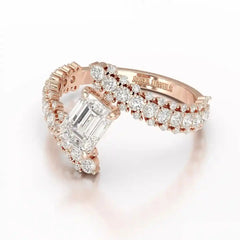 1.77 CT Emerald Cut Lab Diamond Ring Jama Jewels