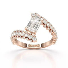 1.77 CT Emerald Cut Lab Diamond Ring Jama Jewels