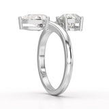 2 CT Pear Cut Lab Diamond Ring