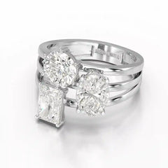 3 CT Oval Cut Lab Diamond Ring Jama Jewels