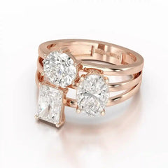 3 CT Oval Cut Lab Diamond Ring Jama Jewels
