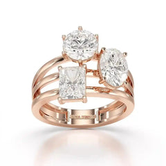 3 CT Oval Cut Lab Diamond Ring Jama Jewels