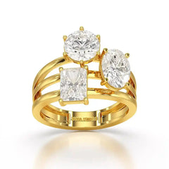 3 CT Oval Cut Lab Diamond Ring Jama Jewels