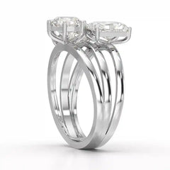 3 CT Oval Cut Lab Diamond Ring Jama Jewels