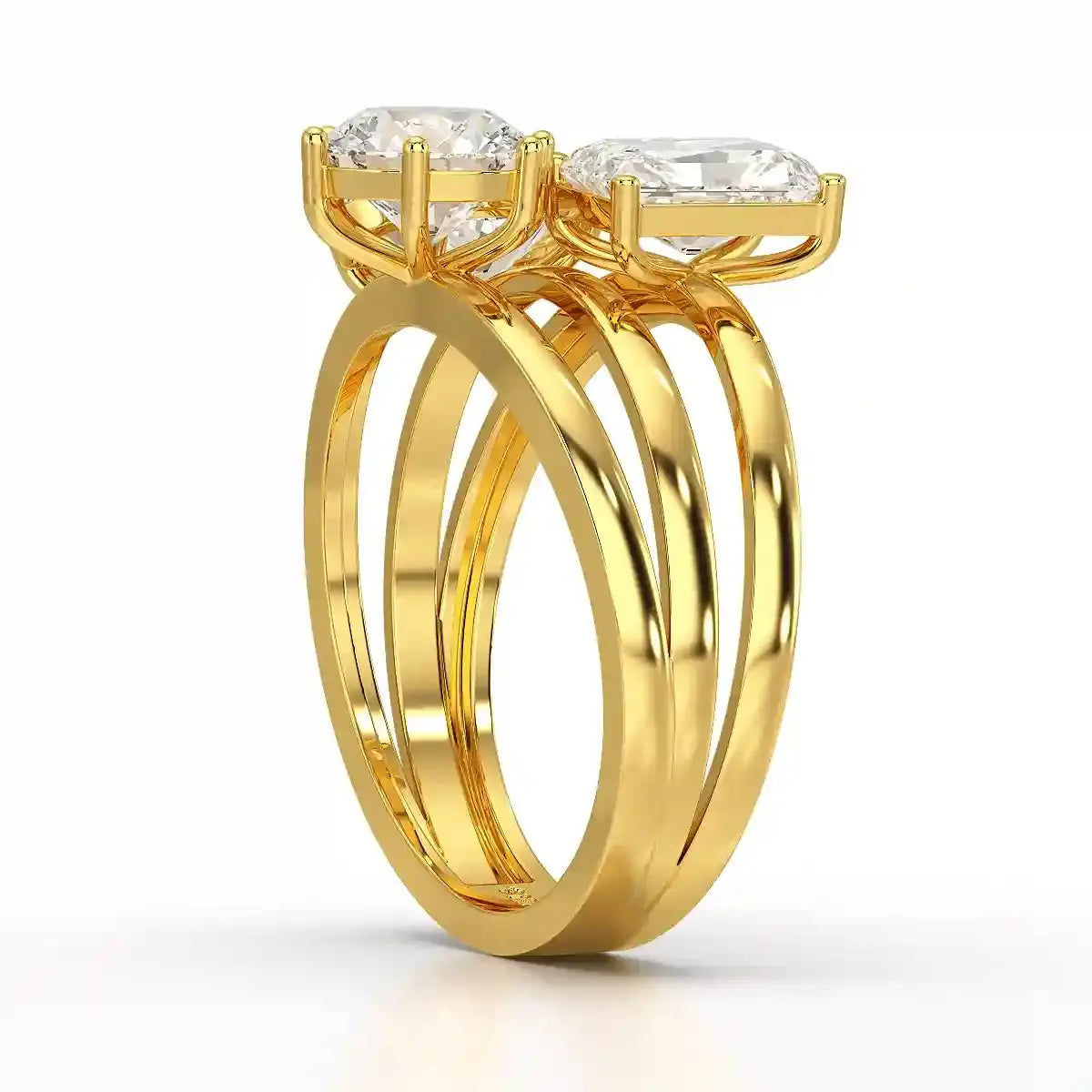 3 CT Oval Cut Lab Diamond Ring Jama Jewels
