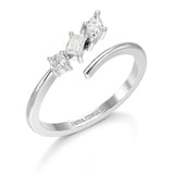 0.2 CT Emerald Cut Lab Diamond Ring